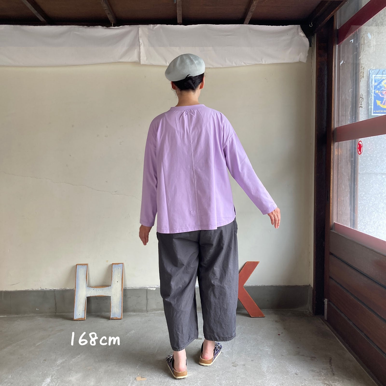 脇スリット衿ギャザーTシャツ Girl'sTシャツ 61C34 サイズ F | 快晴堂