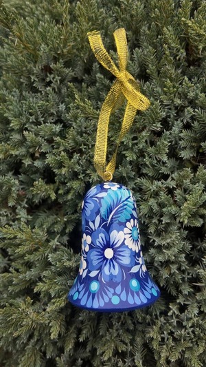 クリスマスデコレーション　ベル3点セット（ティモシェンコ作）