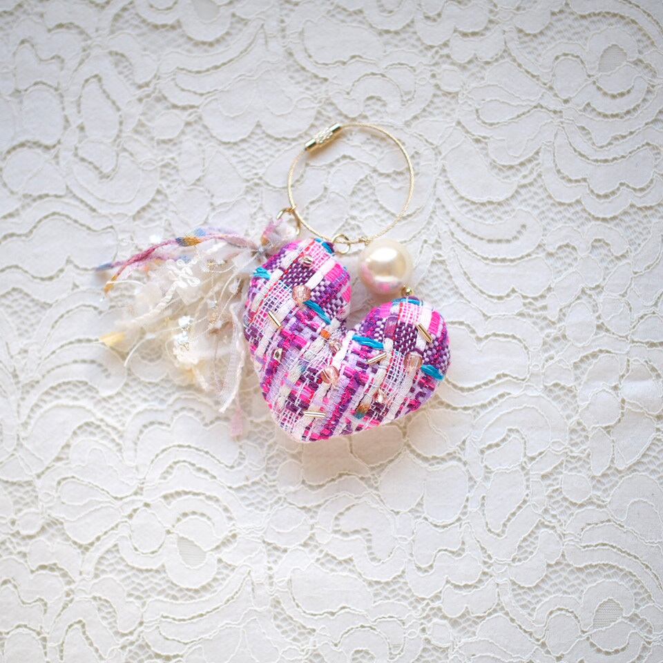 280】バッグチャーム／香水形／ハート