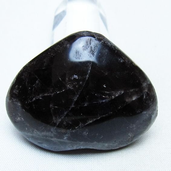 モリオン 置物 ハート 黒水晶 一点物 145-2004