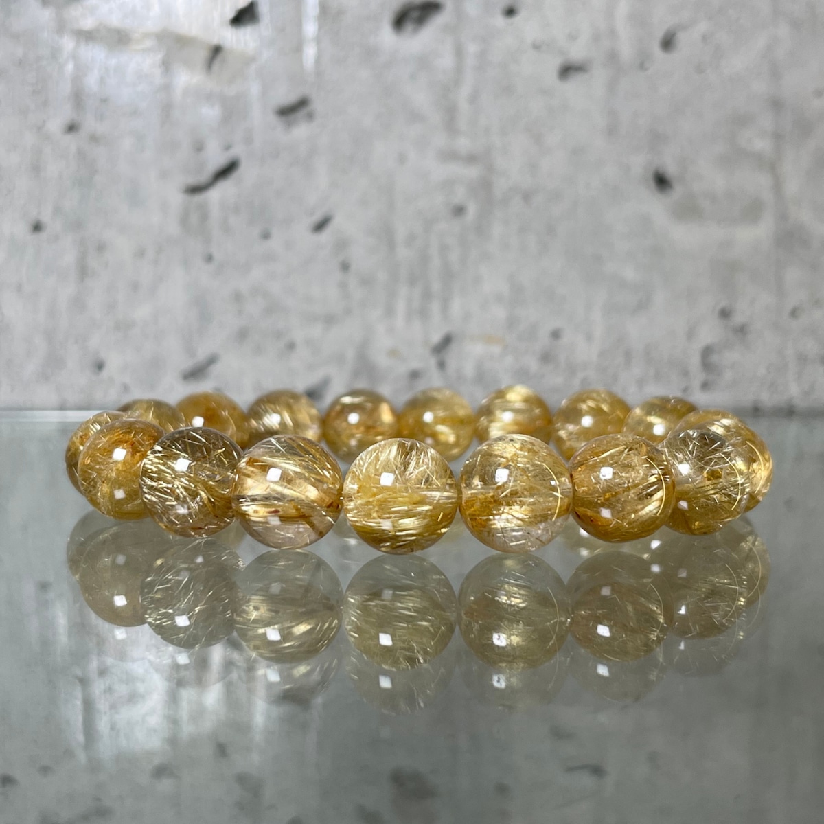 EX】約11mm ゴールドルチルクォーツブレスレット【M/RTQ2607-01】 | Ka