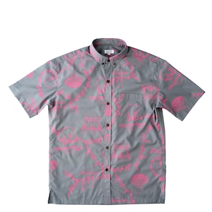 Mountain BDアロハシャツ / Hula team print shirt