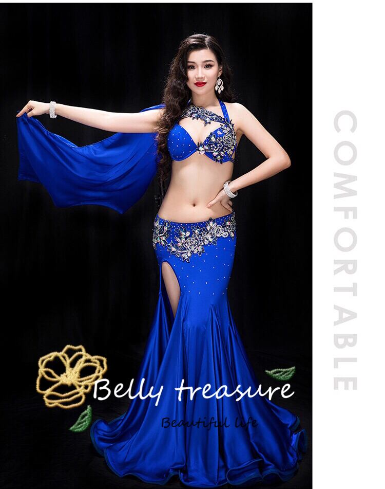 ベリーダンス衣装コスチューム セミオーダーメイド ベリーダンス衣装 CCZWYC041 (装飾品が少し変更