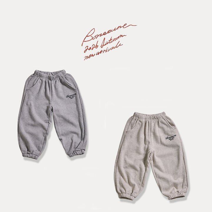est embroidered jogger pants【BONEOUNE】※10月上旬〜中旬発送予定