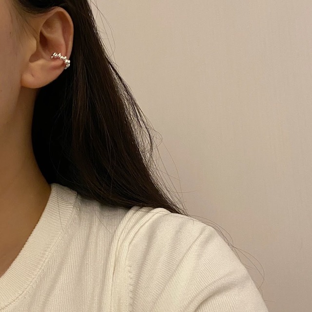 S925 mini bean ear cuff (E186-2)