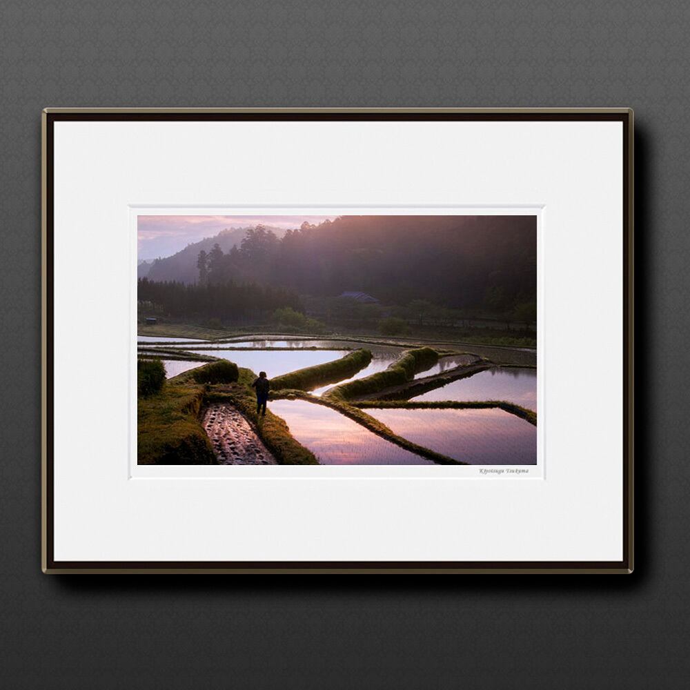 里山の詩 〜田植えの頃〜 ■額縁サイズ(大全紙)726×544mm