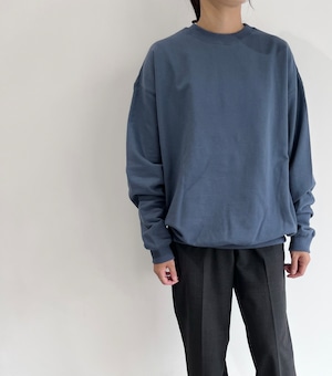 NŌDAS / Heavy weight sweat p/o / オーバーサイズ スウェット【BLUE GRAY / GREEN】