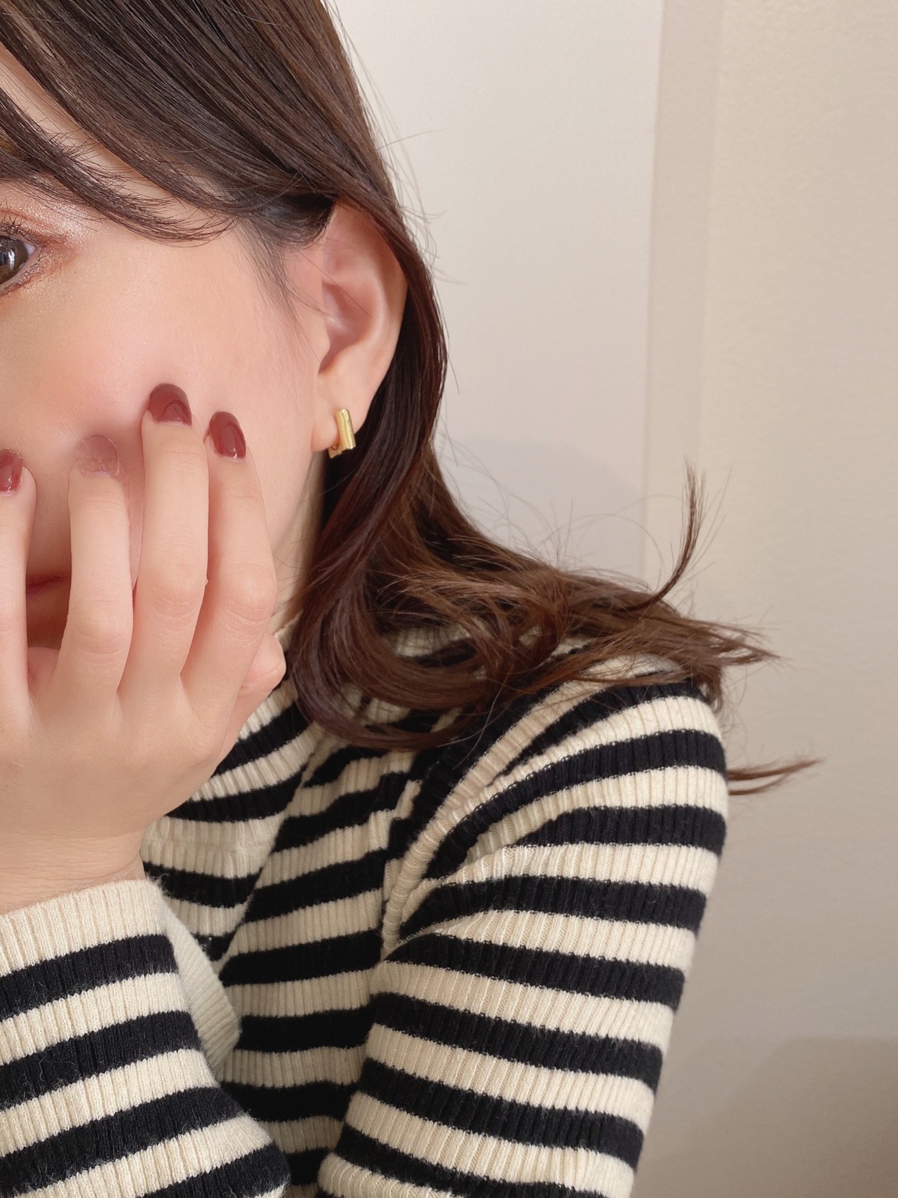 S925 プチスクエアピアス