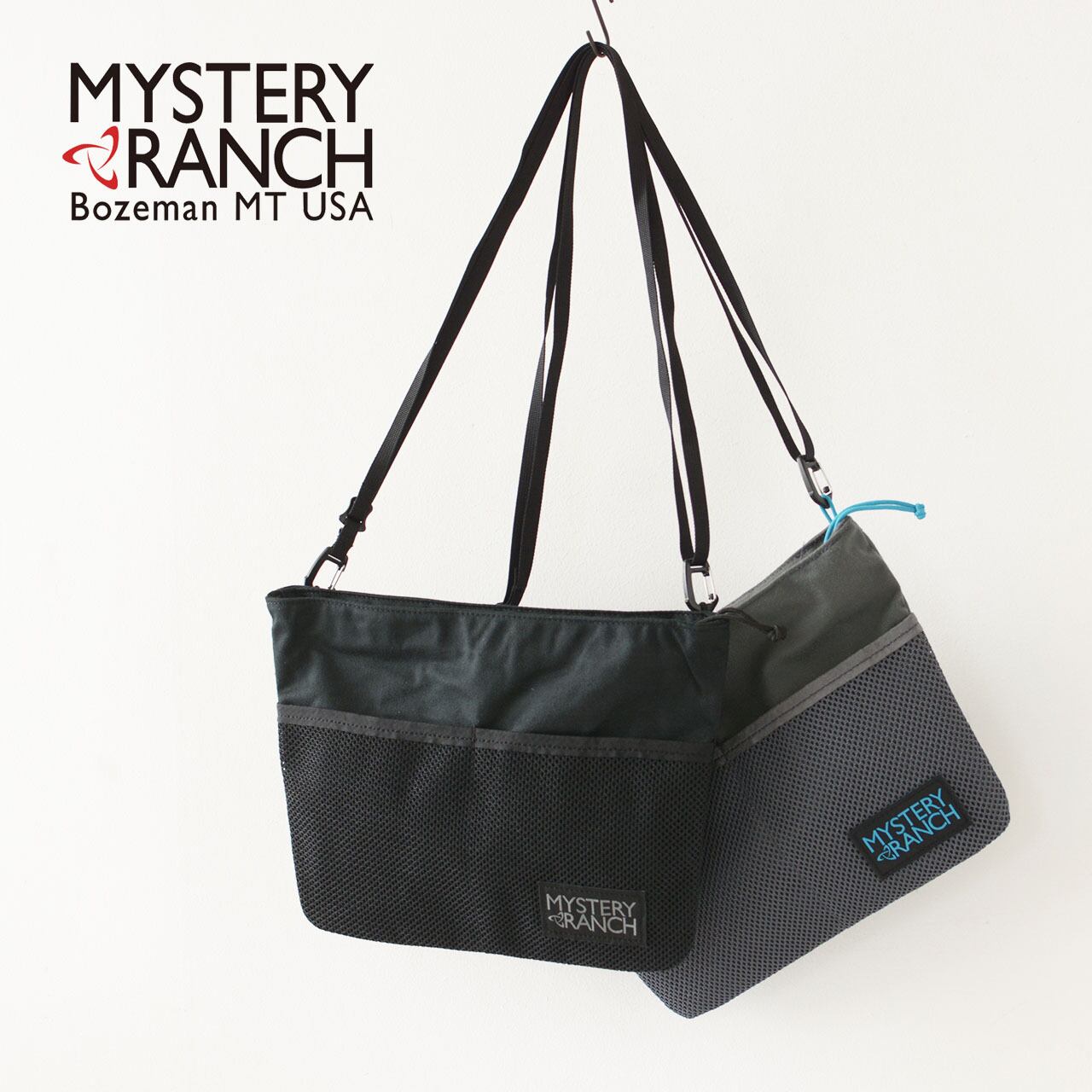 MYSTERY RANCH ブラックメッセンジャーバッグ インベーダー