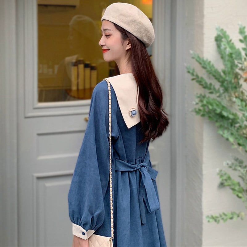 百分百シリーズ】☆ワンピース☆ ロング丈 セーラー服 可愛い  