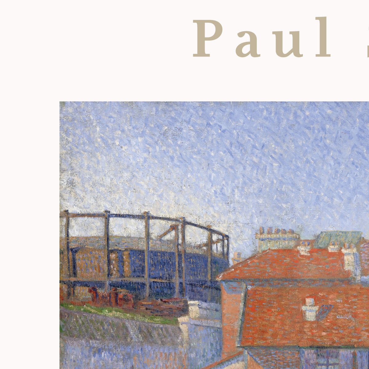 ポール・シニャック Gasometers at Clichy | AP128 | アートポスター