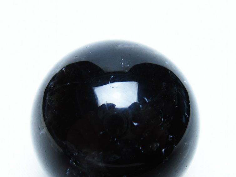 黒水晶 丸玉 34mm モリオン スフィア 置物 一点物 141-8141 | 天然石