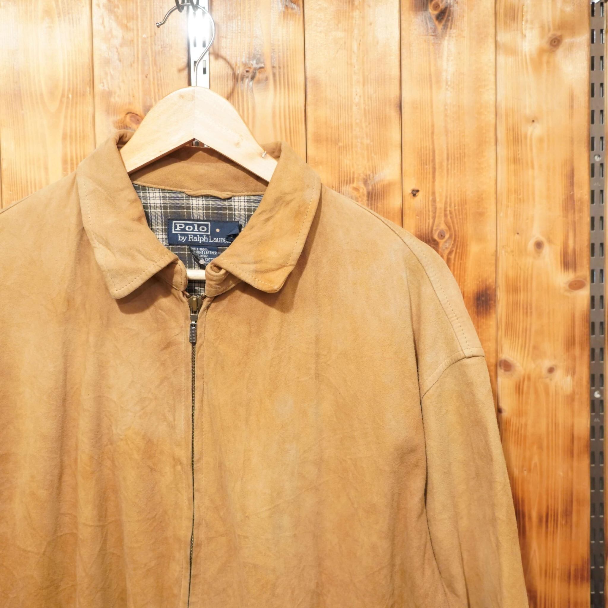 ralphlauren ポニーなし スウェードジャケット L/ポニー無し 革ジャン