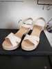 レディースカジュアルサンダル   厚底ヒール7cm　ベージュ