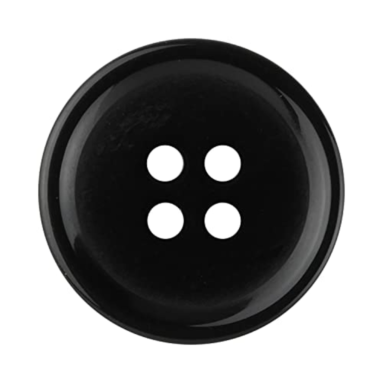 KIYOHARA ナウナウボタン カラーボタン 4つ穴 4個入り 直径20mm 黒 NWN69