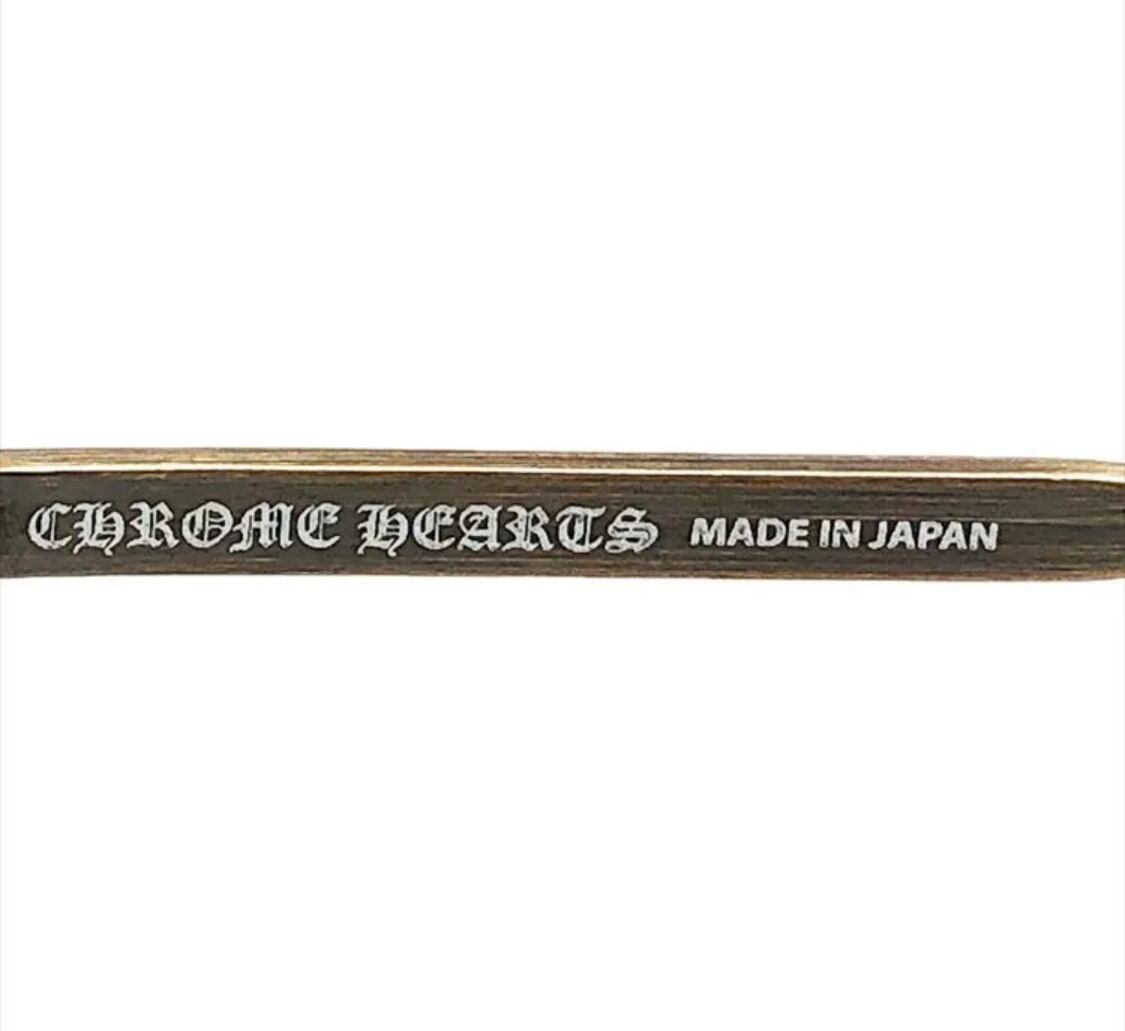 CHROME HEARTS クロムハーツ LGMA 18Kフローラルクロステンプル