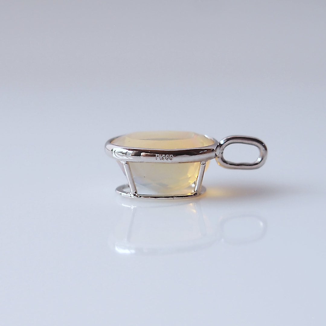 Pt900オパールのトップ カラフリ】Pt900ボルダーオパール15.82ct ペンダントトップ