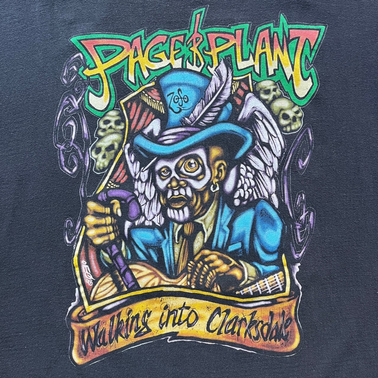 Page & Plant 1998 Walking Into Clarksdale World Tour Band Tee