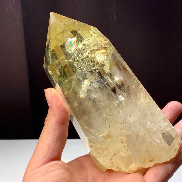 no1.超透明☆虹有り♪大きいシトリン ポイント