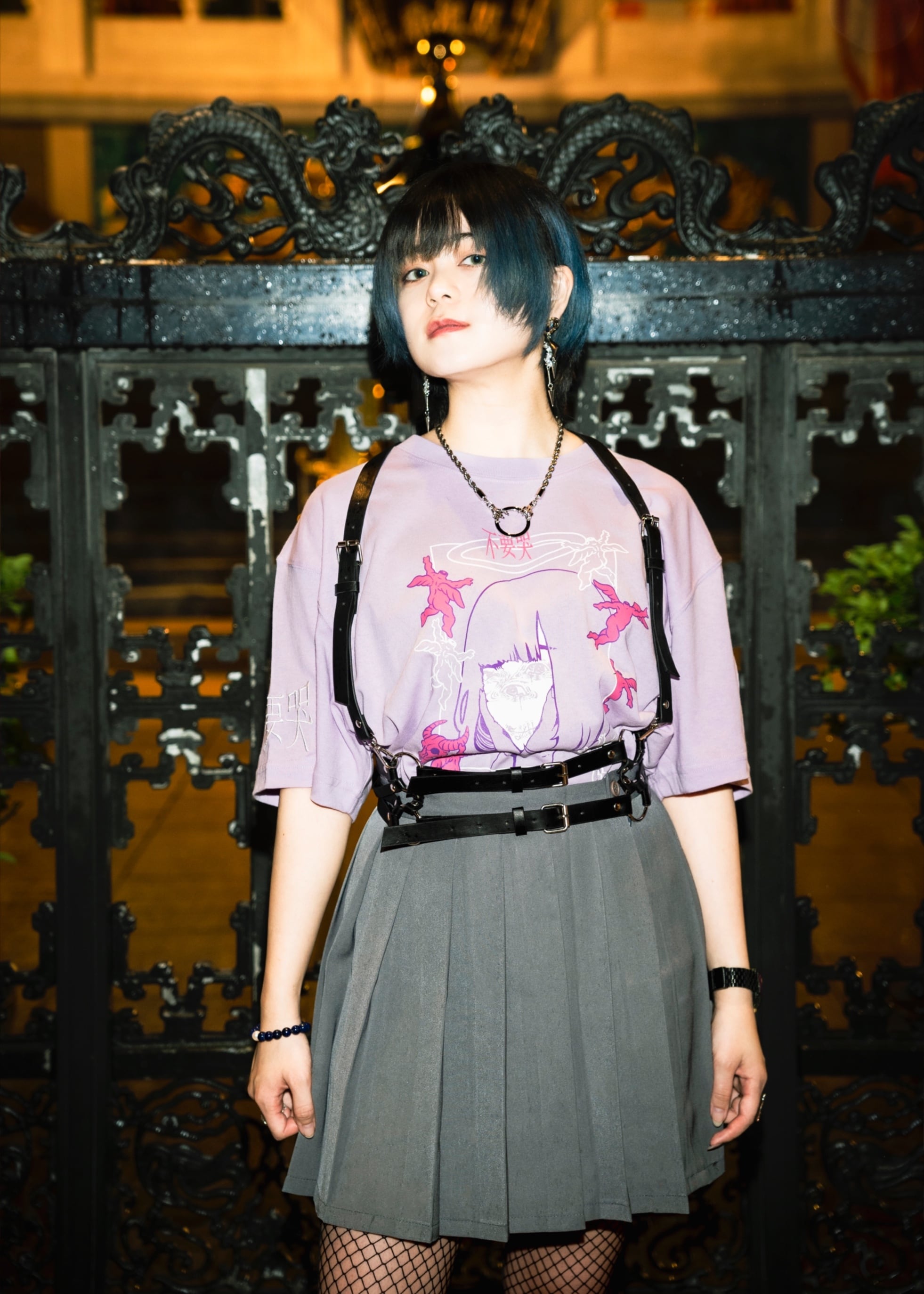 Tｰshirt 滅滅 Light Purple | 東京13零式