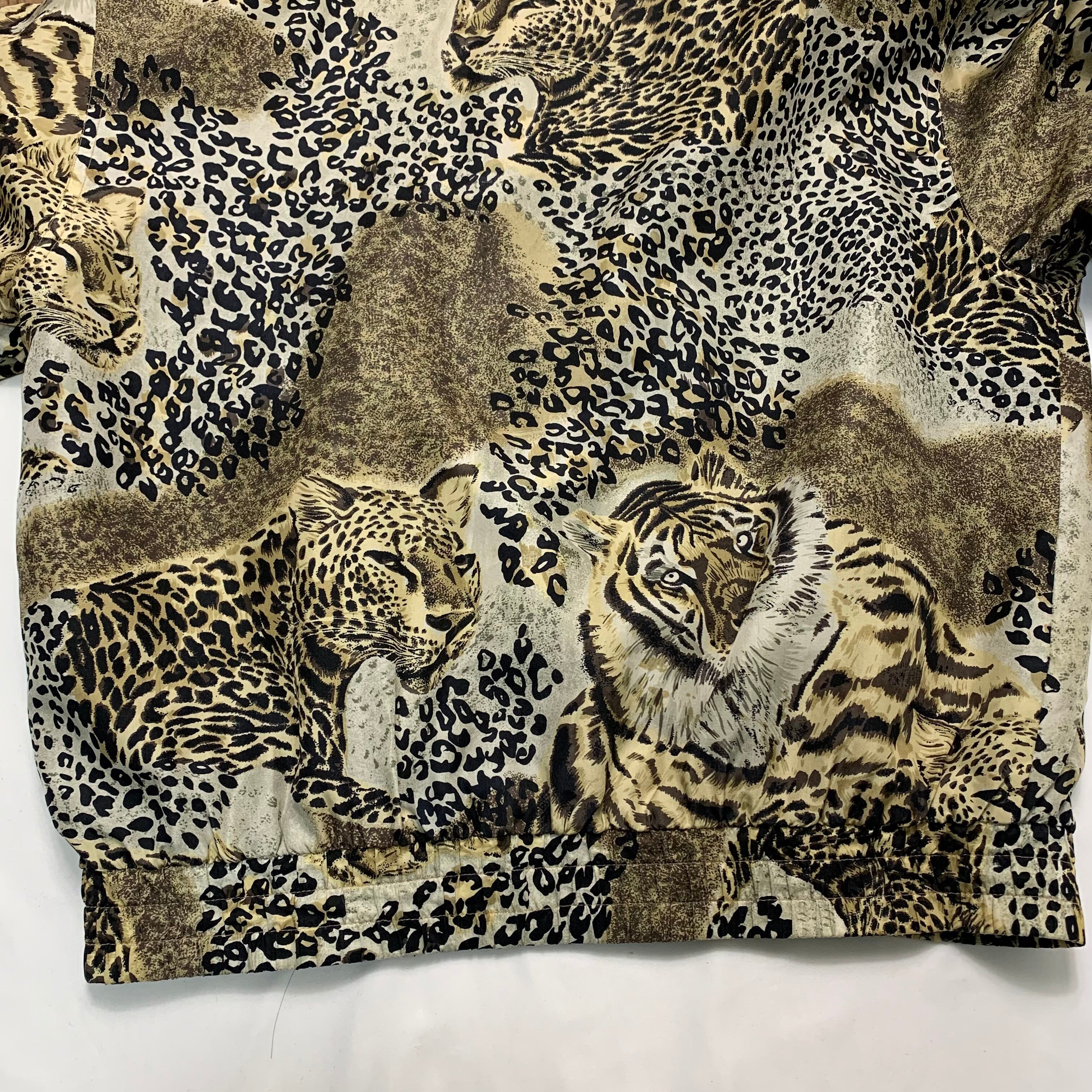 Leopard nylon jacket 【ヒョウ柄 ナイロン ジャケット】 | 古着屋 Red ...