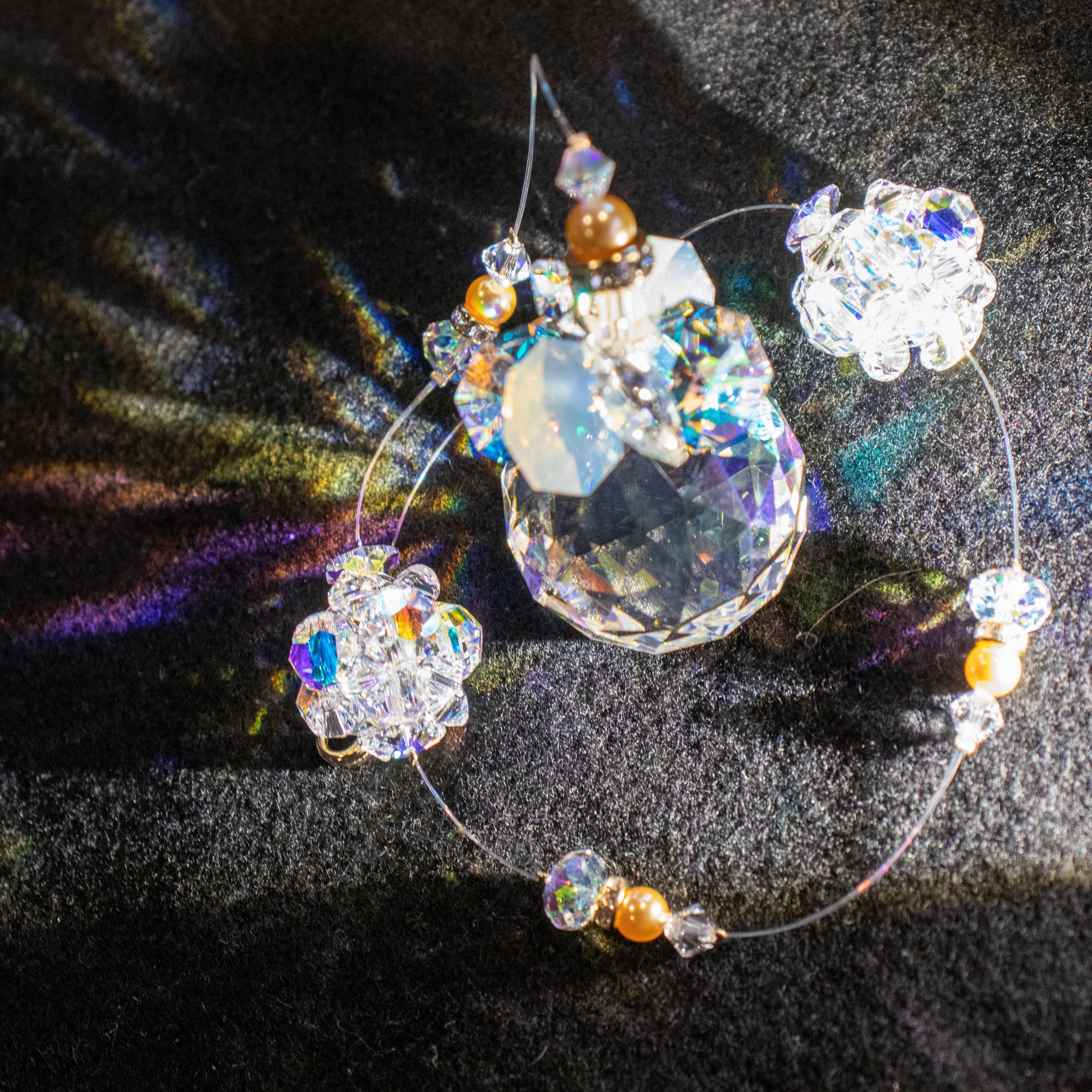 SWAROVSKI ✩.*˚クリスタルサンキャッチャー ちまわ