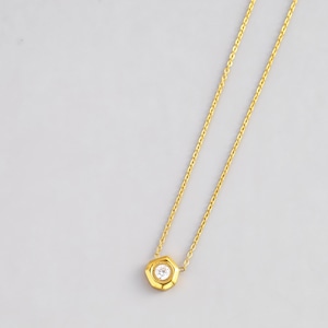 316L zirconia pentagonal necklace #n123