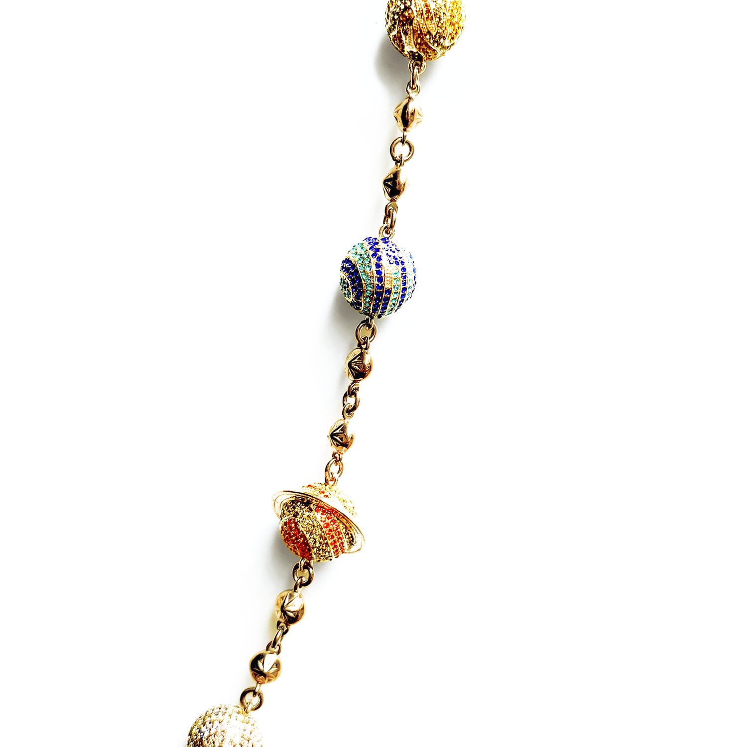 StarChain World / GOLD LARGE PLANET WALLET CHAIN | HOLICK