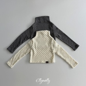 【2点送料無料】«予約»«ジュニアサイズあり»«elly molly» ドットハイネック 2colors