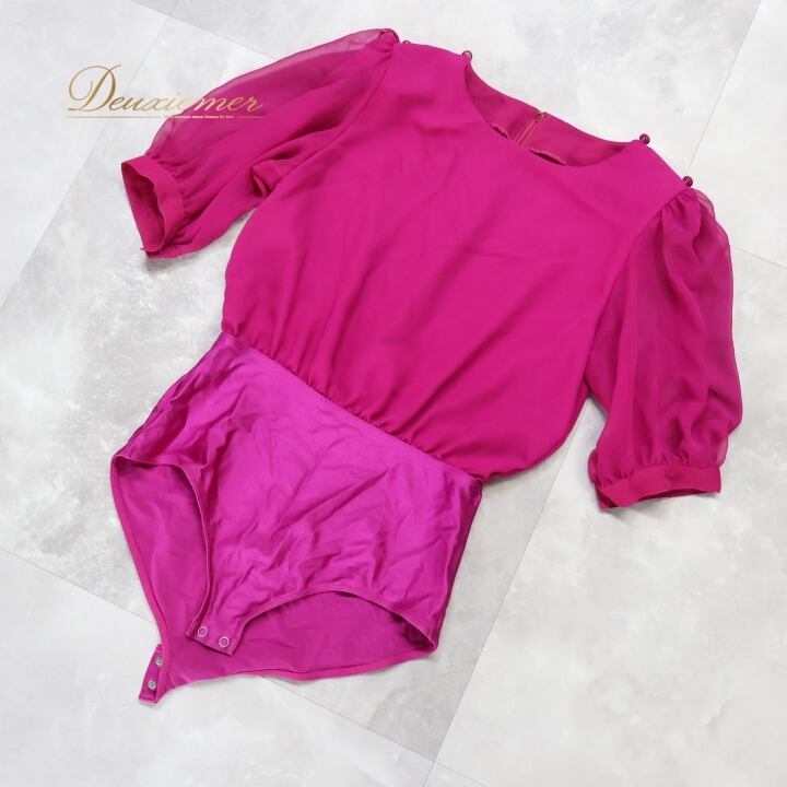 社交ダンス 衣装 レオタード パープル系 チャコット Chacott 紫 明るい