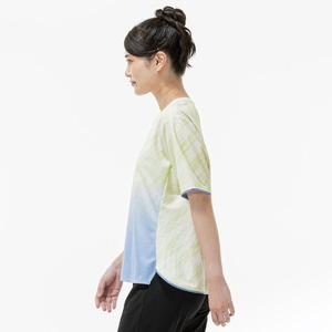 ミズノドライエアロフローグラデーションTシャツ[レディース]32MAD310 ワイドシルエット 吸汗速乾