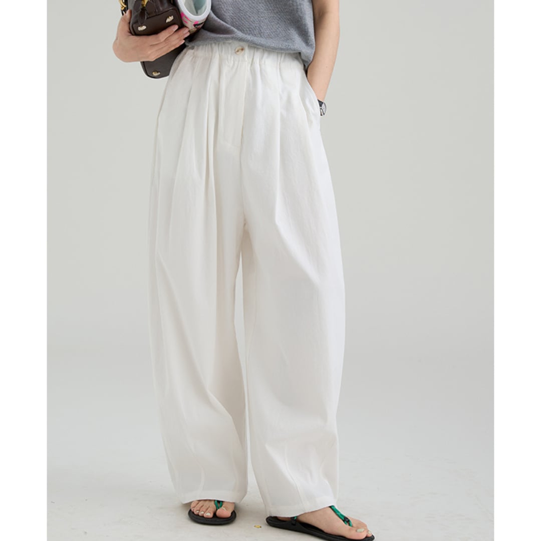 drawwind casual wide leg pants