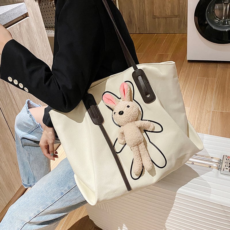 大容量バッグ女性2020人気の新しい流行のファッションシンプルなキャンバスショルダーバッグネットレッドワイルドトートビッグバッグ 手作りハンドバック70609278367