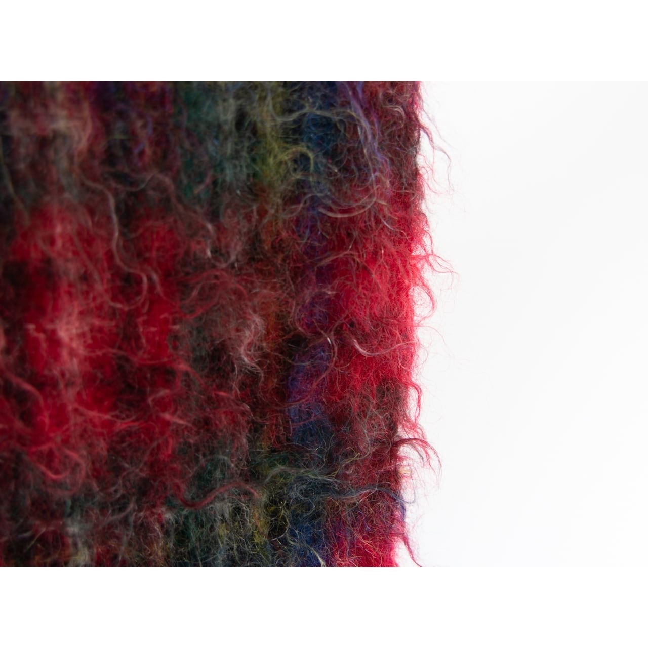 【GARTMORN】Made in Scotland Mohair Check Scarf（スコットランド製 モヘヤチェックマフラー）