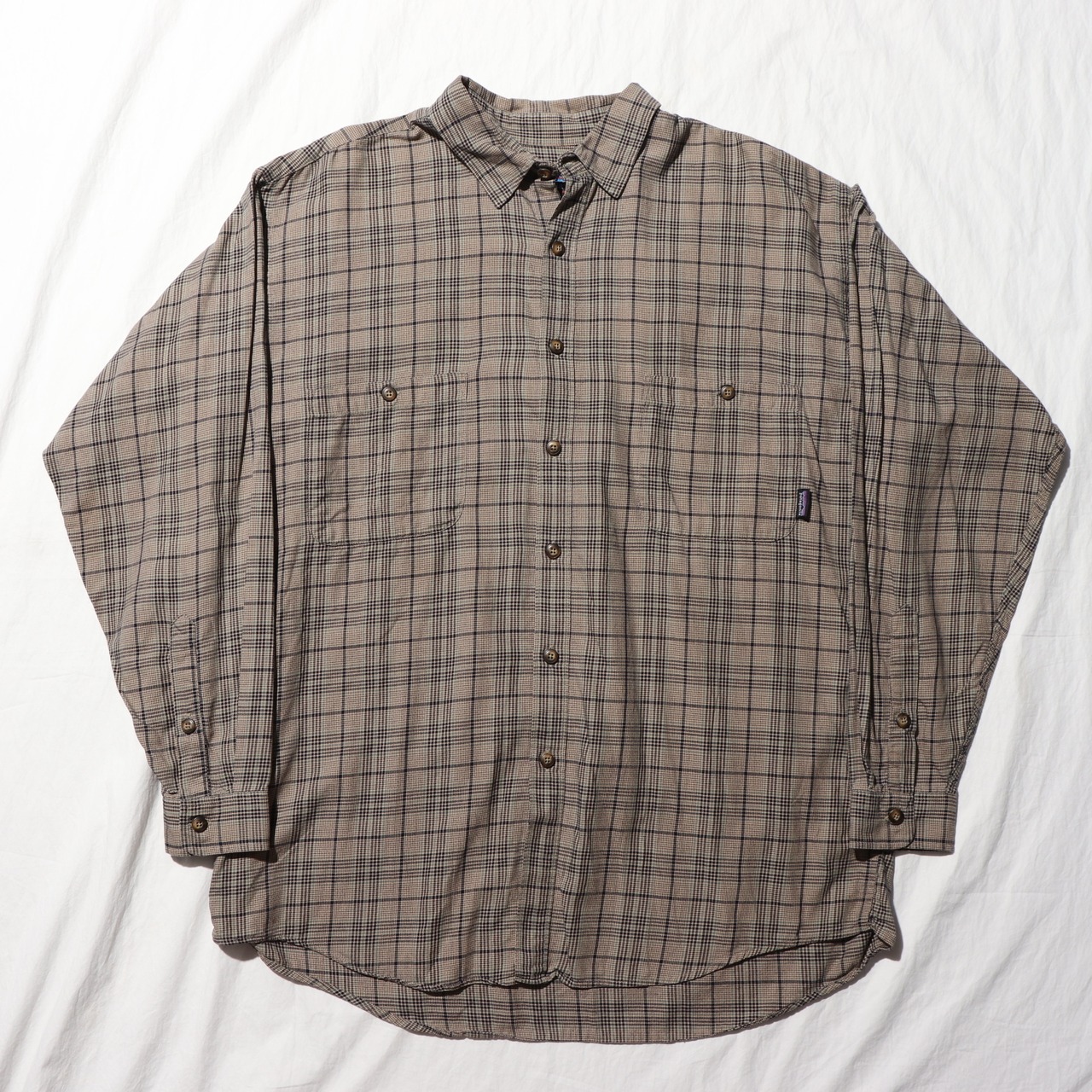 美品 L 99年 ポルトガル製 Patagonia L/S Flannel Shirt パタゴニア 長袖 チェック ネルシャツ