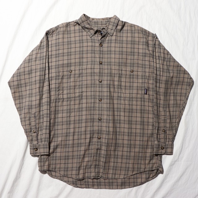 美品 L 99年 ポルトガル製 Patagonia L/S Flannel Shirt パタゴニア 長袖 チェック ネルシャツ
