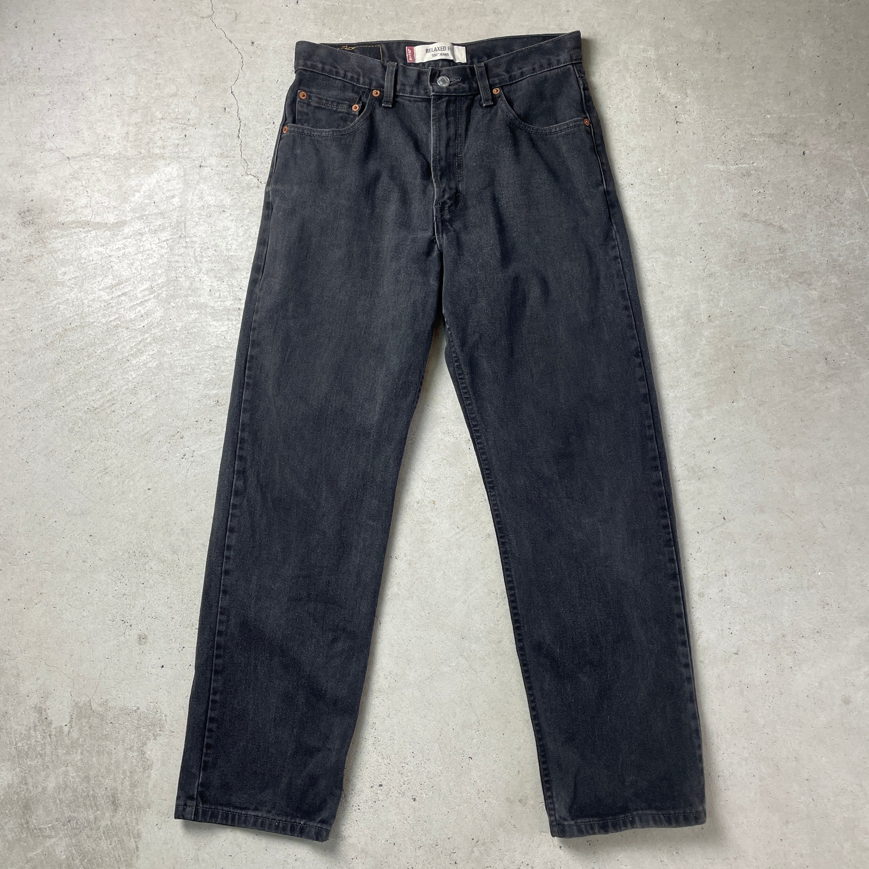 levi's 550 ブラックデニムパンツ  フェード オールド ヴィンテー