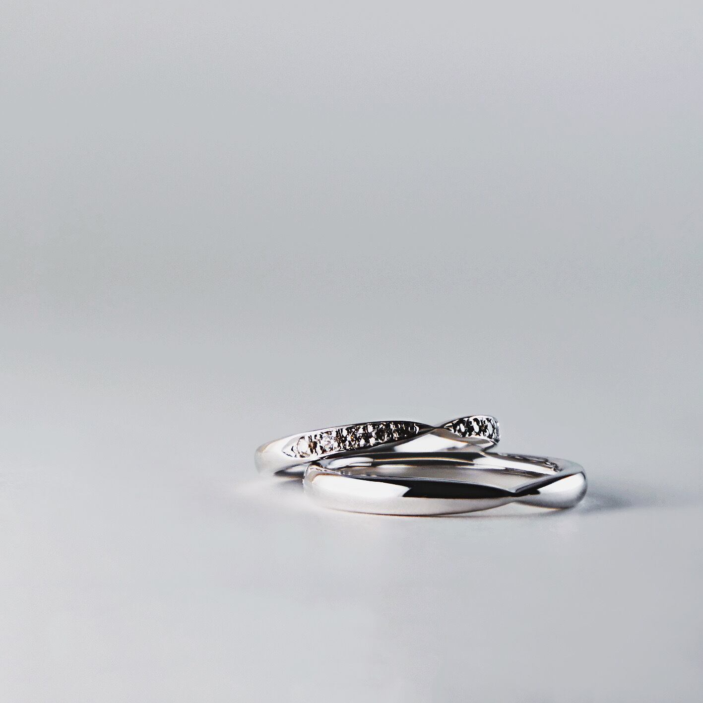 【プラチナ結婚指輪 ゴールド結婚指輪 マリッジリング】K18 Pt950 天然ダイヤモンド 結婚指輪  マリッジリング ペアリング シリーズ012B