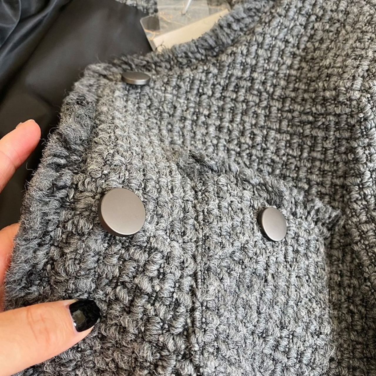 ツイードショートジャケット W01090