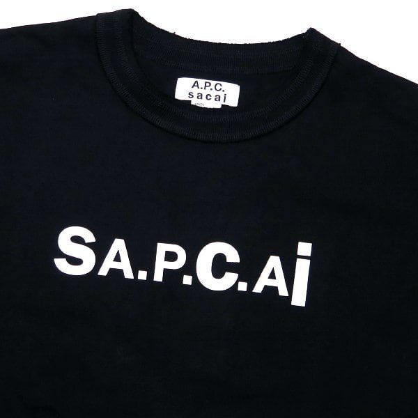 fragmentXXL SACAI A.P.C Tシャツ ブラック KIYO