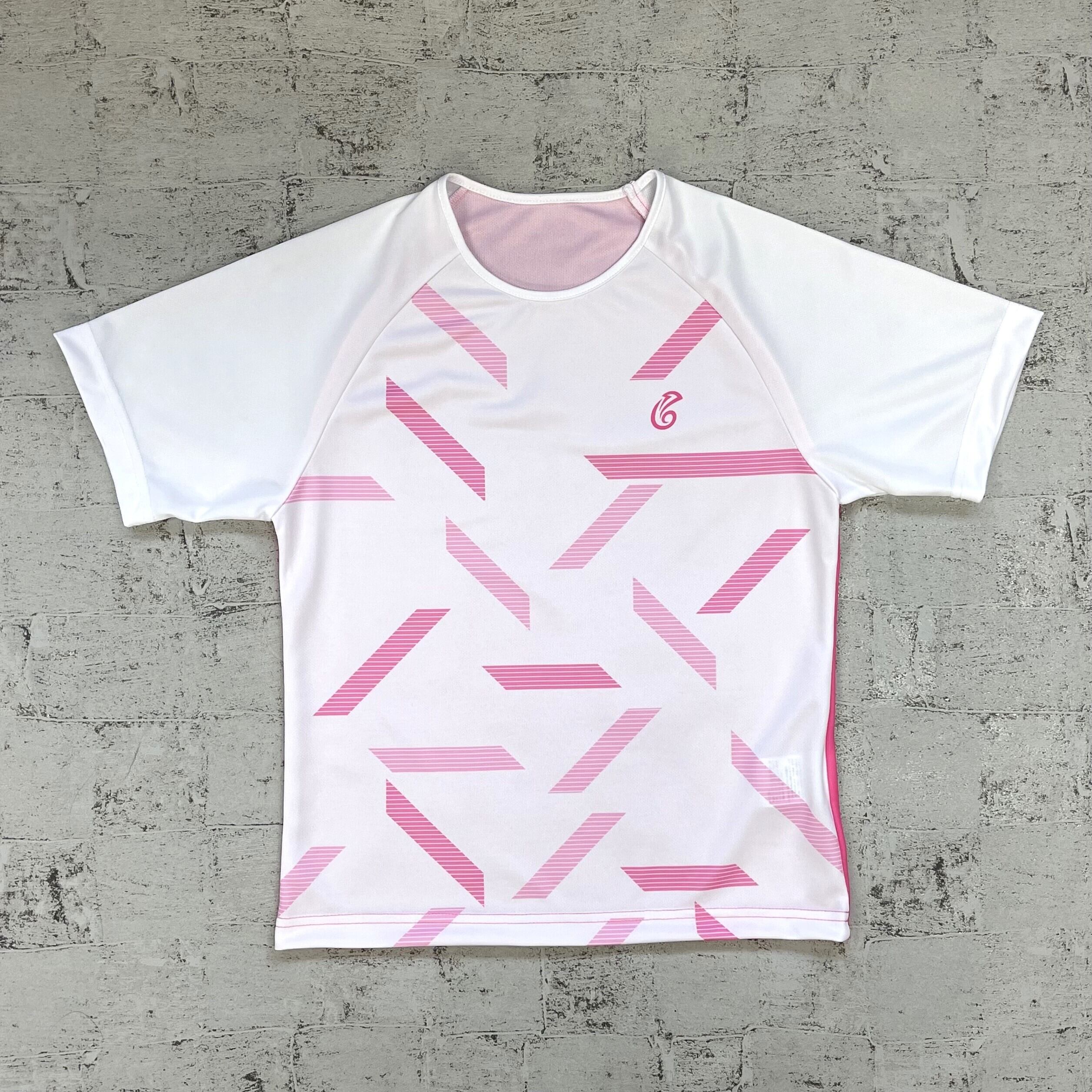 ジュニア 女子 ゲームシャツ 25JLSB【white × pink】