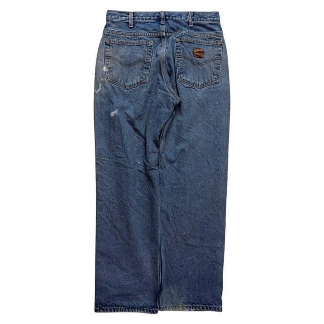 【W32×L30】Carhartt  デニムパンツ　革パッチ