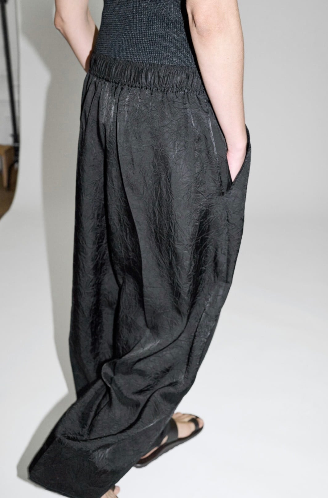 Cristaseya  [CUPRO OVERSIZED PYJAMA PANTS]