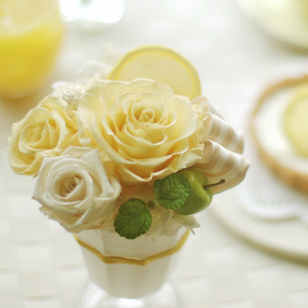 プリザーブドフラワーアレンジメント シトラスパフェ | Fleur de Pomme