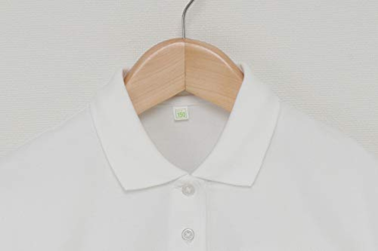 [キャッチ] 小学生 女子 半袖 ポロシャツ スクール シャツ 制服 通学 中学 高校 吸汗速乾 女児 女の子用 100 110 120 130 140 150 160 170 LB544712 白