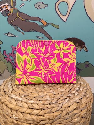 【一点ものにつき無くなり次第終了】T’s gallery original カードが仕分けしやすいバッグインバッグ ハワイアンハンドメイド