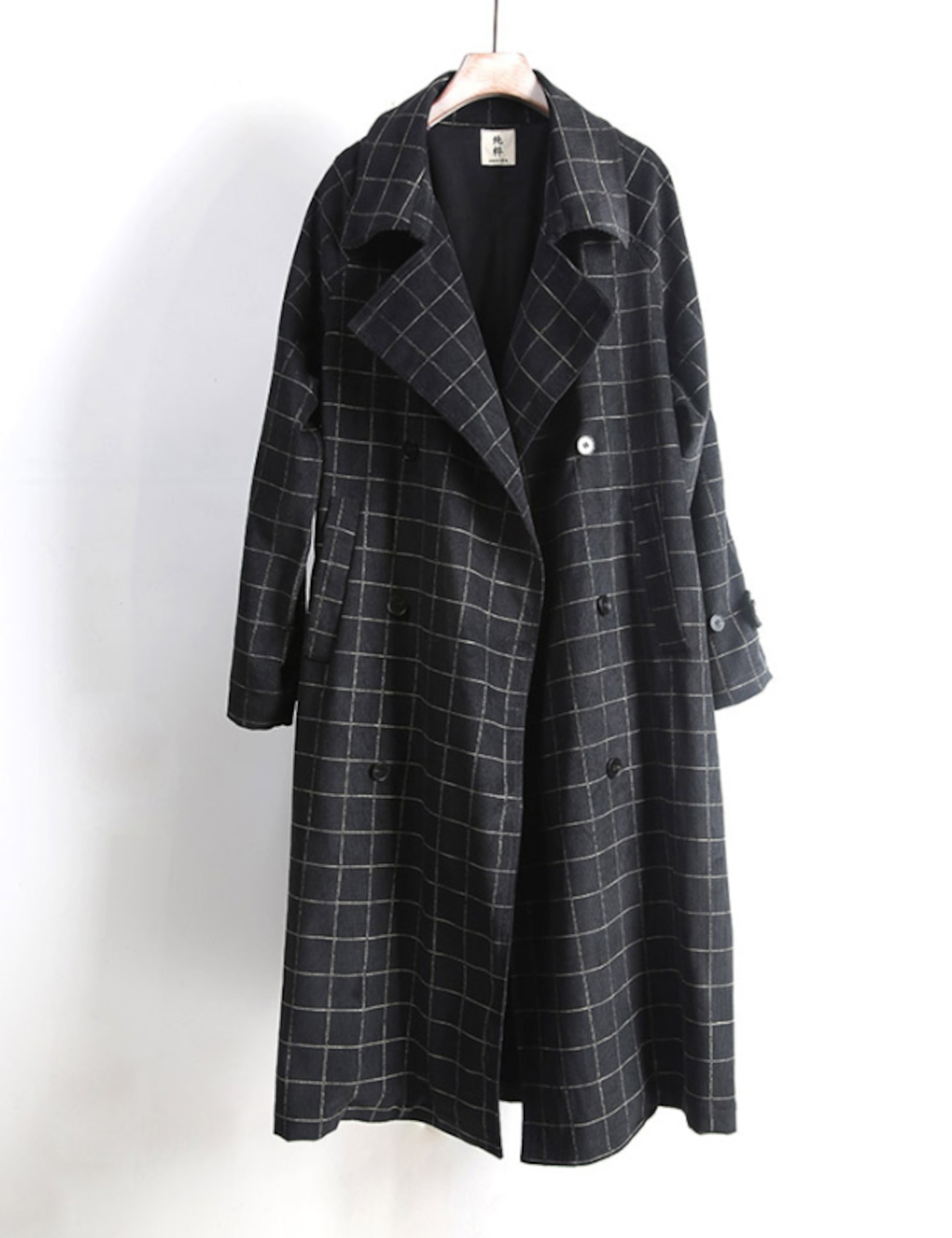 クラシカル ダブルボタン ロングコート
