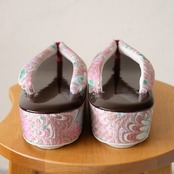 suminagashi 草履　L「ザッハトルテとフランボワーズ」