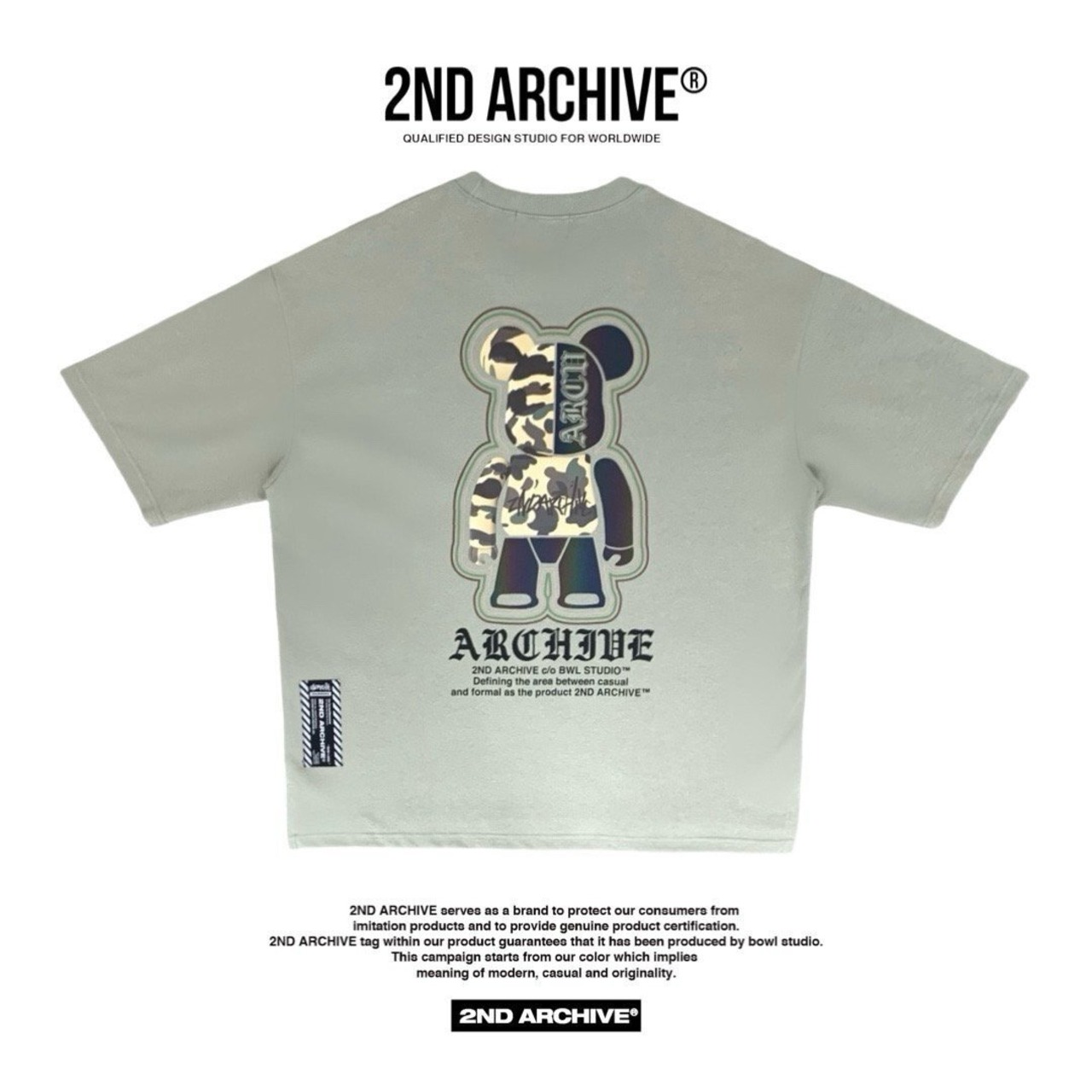 2ND010 2NDARCHIVE Tシャツ 韓国ファッション オーバーサイズ ユニセックス