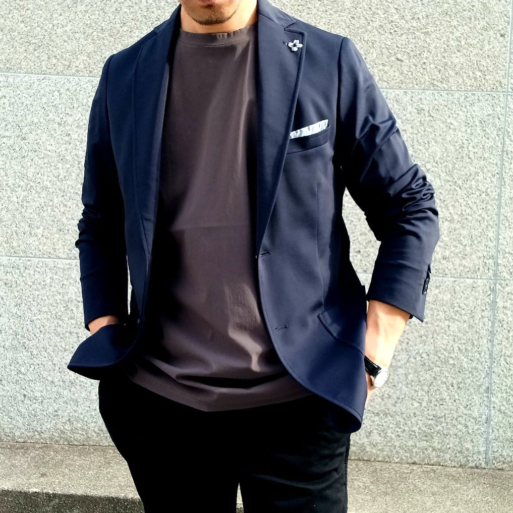 90年代 USA製 Polo by Ralph Lauren テーラードジャケット 紺ブレ